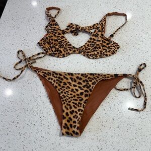 Monday swimwear leopard bikini set